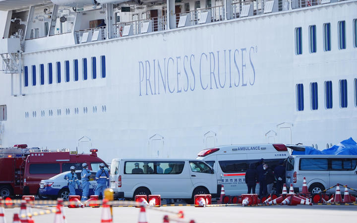 A New Zealander has tested positive for coronavirus on a cruise ship in Yokohama, Japan MFAT has confirmed