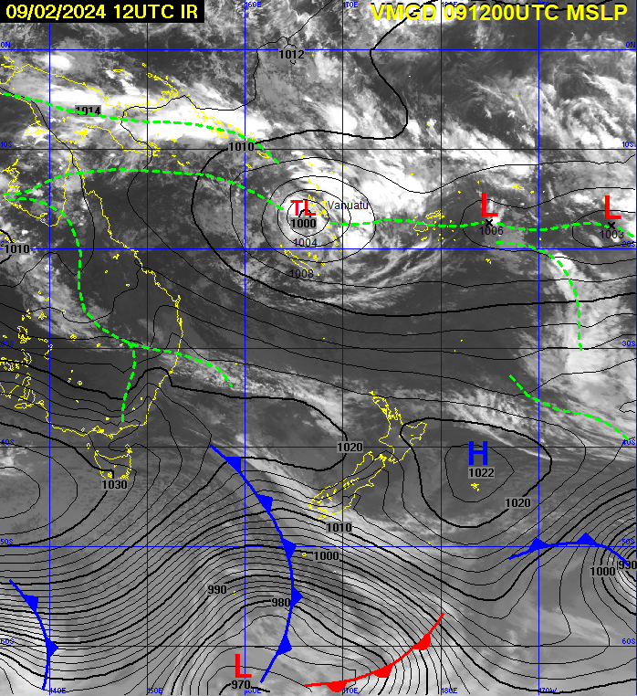 Tropical Cyclone 12 Heads for Vanuatu, Landfall Expected Saturday