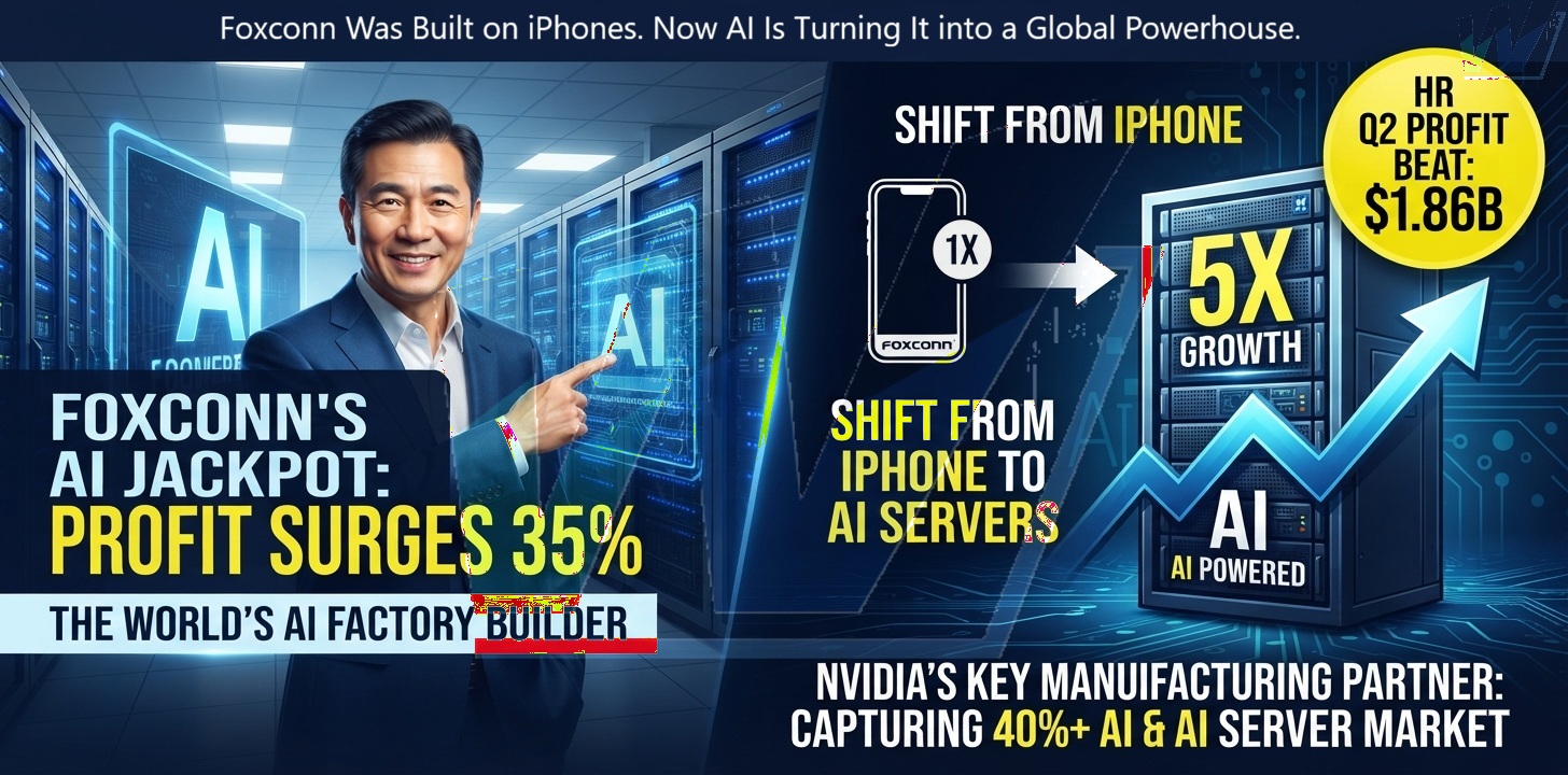 Foxconn’s AI Jackpot: Profit Jumps 35% as the Race for AI Servers Explodes