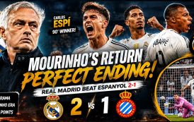 Real Madrid Beat Espanyol 2-1 as Carlos Espí Seals Dramatic Mourinho Return