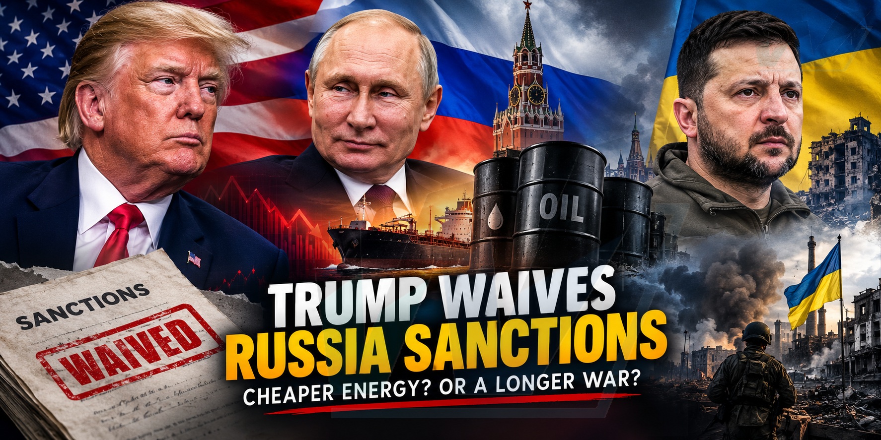 Trump Waives Russia Sanctions: Putin Gains Relief as Ukraine Fears More War