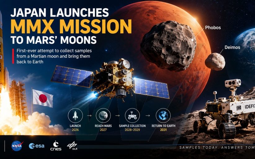 Japan Launches Historic Mars-Moon Mission: Can MMX Solve the Mystery of Phobos and Deimos?